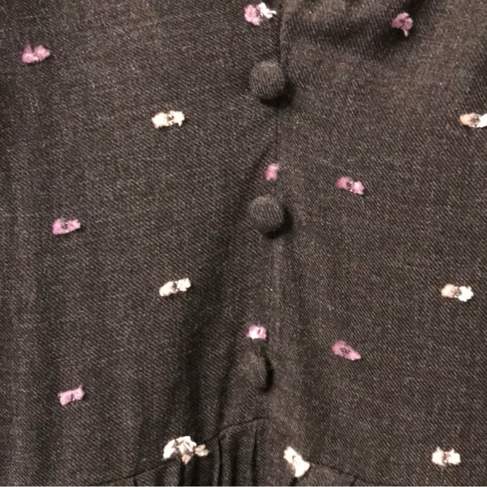 NWT ZARA Dotted Black Long Sleeve Mesh Mini Dress - Small - Picture 7 of 13